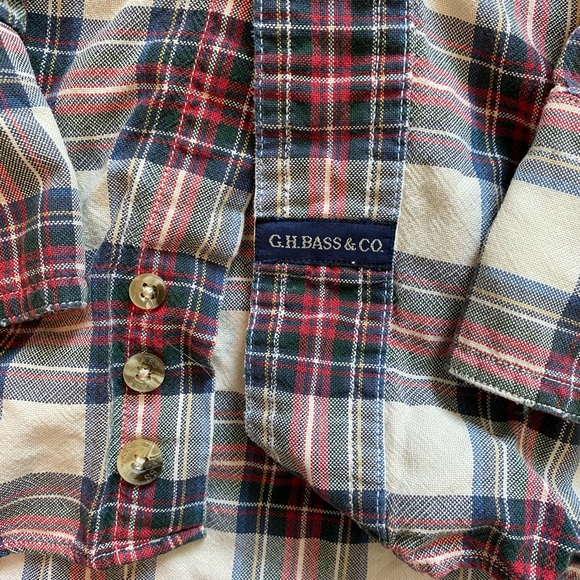 Vintage 90s Flannel Collared Button Down Shirt - Picture 2 of 3